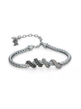 Simply Vera Vera Wang Jet Black Snake Bracelet Gothic Witchy 7.5"